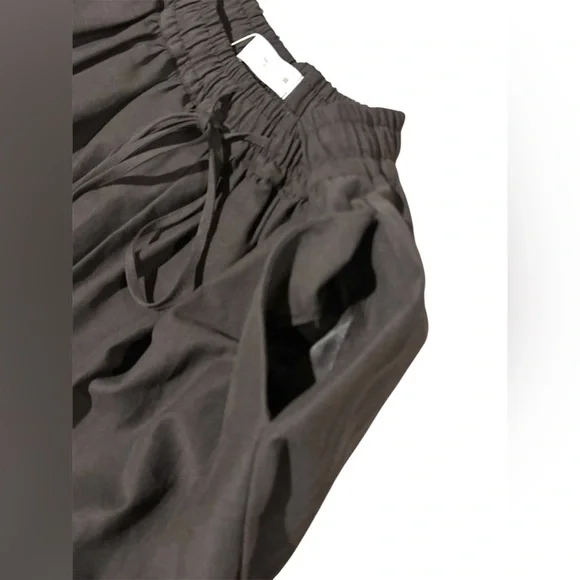 NWT Zara Bow Detail Brown Barrel Pants Sz S - Picture 6 of 12